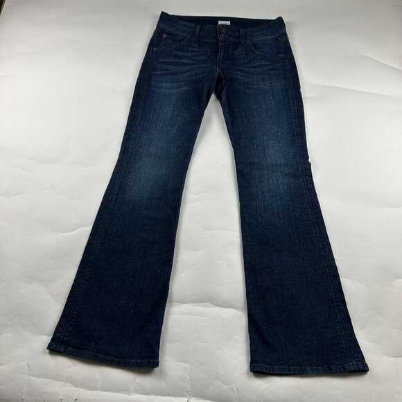 LONG Hudson Dark Wash FLap Pocket Bootcut Jeans 31 - Picture 1 of 8